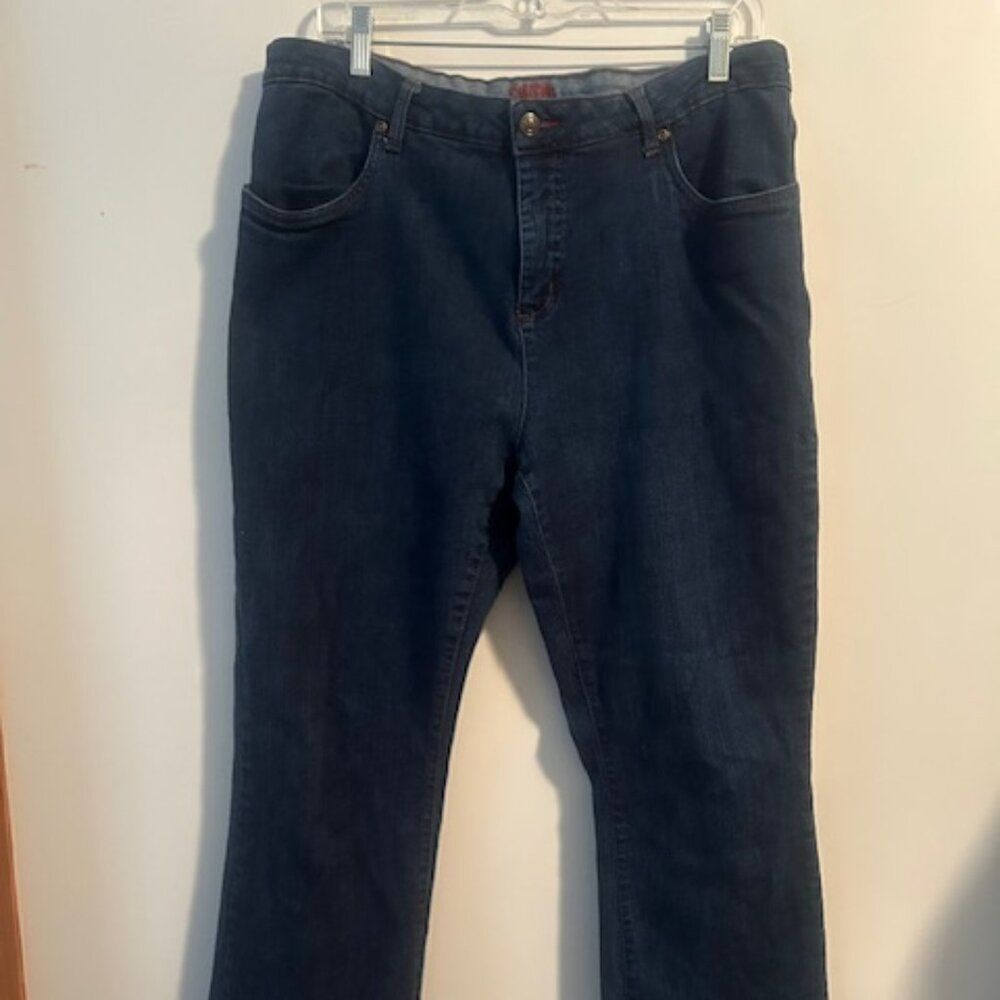 Smith's Dungarees distressed Flare denim jeans, size 16